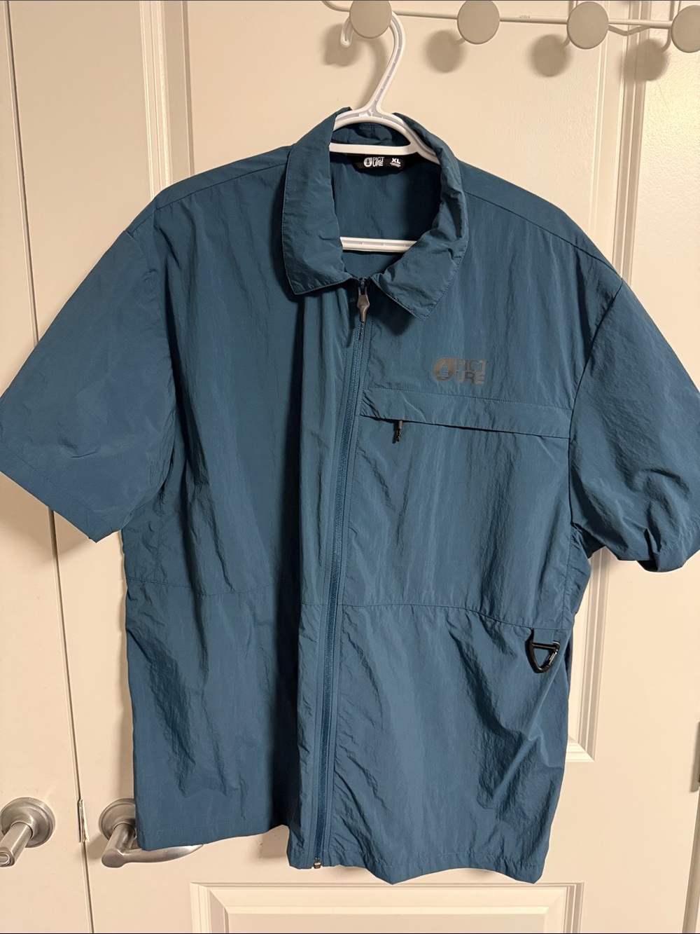 Picture organic turquoise Short-Sleeve Lightweight Shirt Jacket - XL